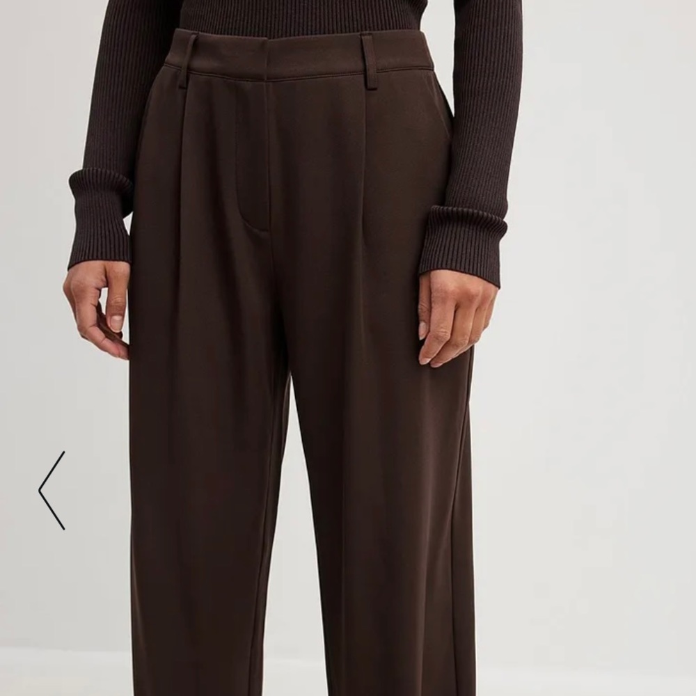 NA-KD brown trouser pants